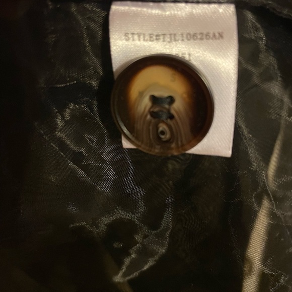 JLUXLABEL Cornwell Organza Black Sheer Style Dress Coat Sz. Small - Picture 5 of 8